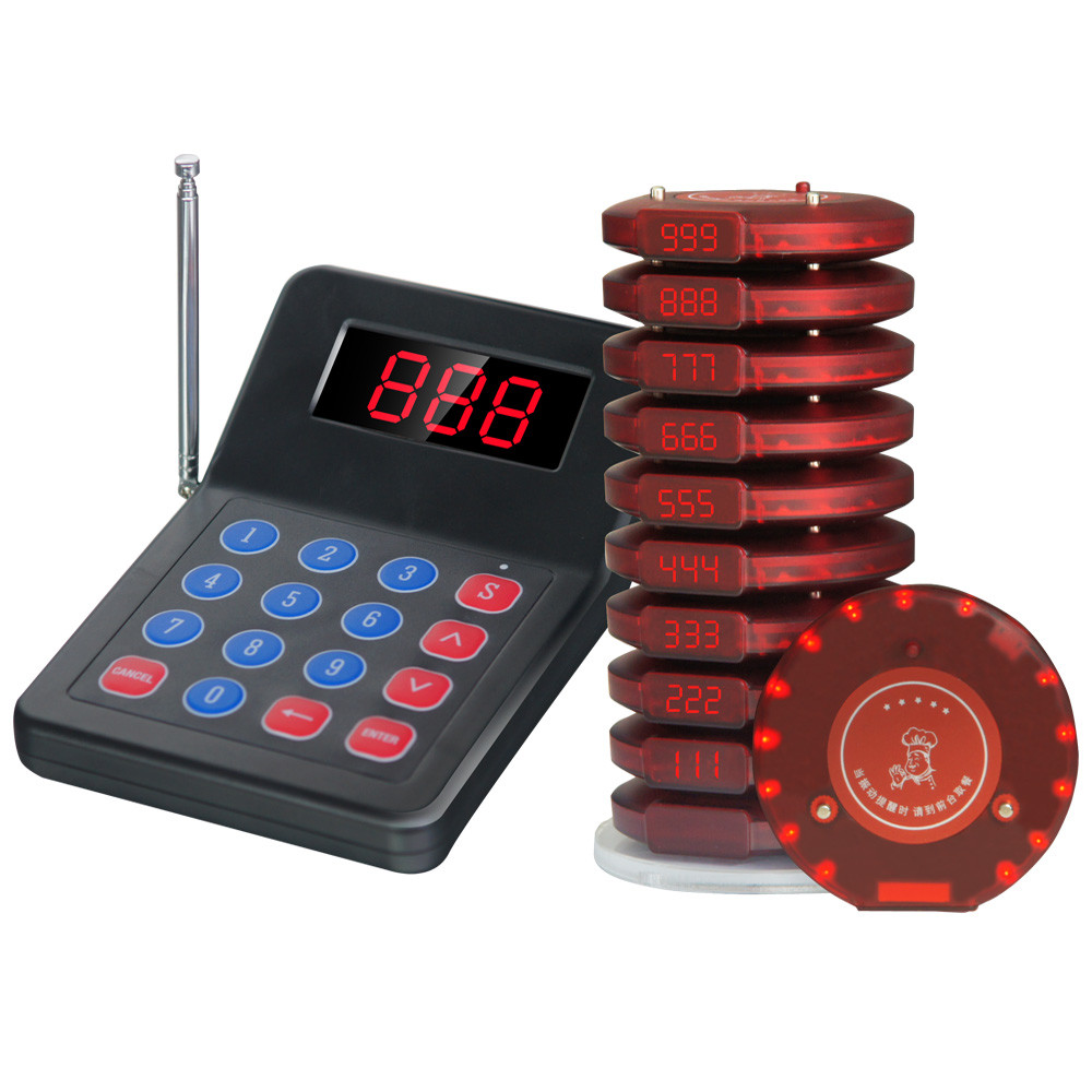 China wholesale price restaurant equipment long range wireless queue pager system factory