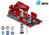 China Red UL Listed Diesel Fire Pump Package With Vertical Turbine Fire Pump Sets factory