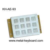 Quality Vandal Proof Keypad Stainless Steel Metal Keypad 12 button in 3x4 Matrix for sale
