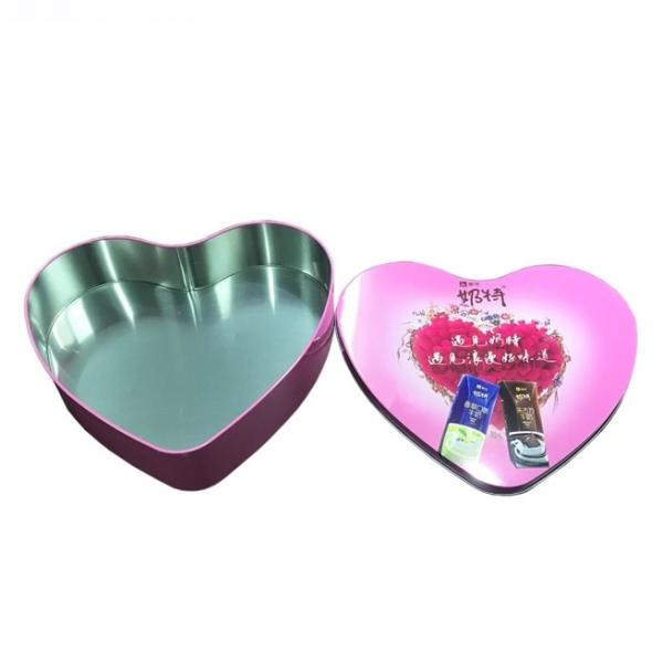 Quality Large Heart Shape Chocolate Gift Tin Box Valentine Candy Tins for sale