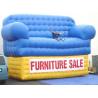 China Blue Advertising Inflatables Couch Sofa Manufacturer With Wholesale Price factory