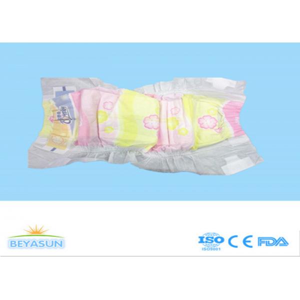 Quality Custom All Natural Disposable Diapers For Sensitive Skin With Cottony Backsheet for sale