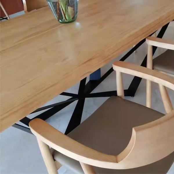 Quality Elegant Craft Industrial Wood Dining Tables 750mm Hight Rectangle Timeless for sale