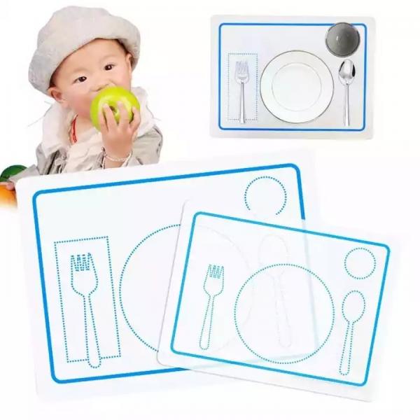 Quality Washable Feeding Baby Silicone Placemat Food Grade Customized Logo Printing for sale