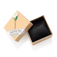 China Custom Kraft Paper Watch Box Cases With Pillow Insert for sale