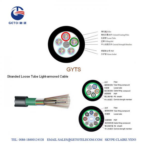 Quality GYTS  overhead Underground Outdoor 48 Core Fiber Cable for sale