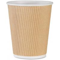 China 12oz Double Wall Coffee Cup Disposable PLA Coating With Lids FSC FDA Certified factory