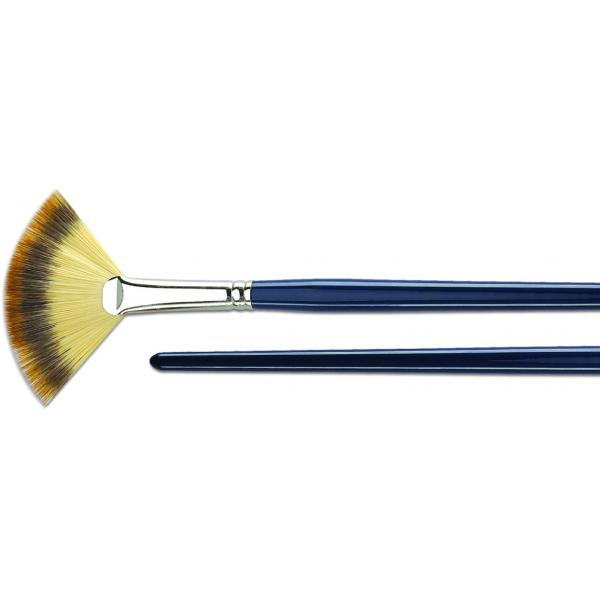 Quality Customized Color Artist Fan Brush , School Thick Flat Paint Brushes Nickel - Plated for sale