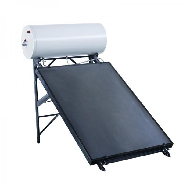 Quality 135L Glass Lined Water Tank Pressurized Compact Solar Water Heater Flat Plate Solar Geyser rooftop installation for sale