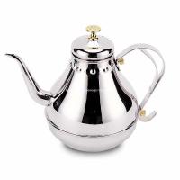 China Classical dubai drip teapot with tea infuser stainless seel strainer teapot 1.8L hand drip kettle pot factory