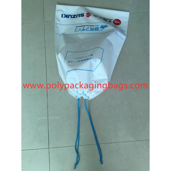 Quality Extra Large Capacity White PE String Bag / Drawstring Pocket Simple And for sale