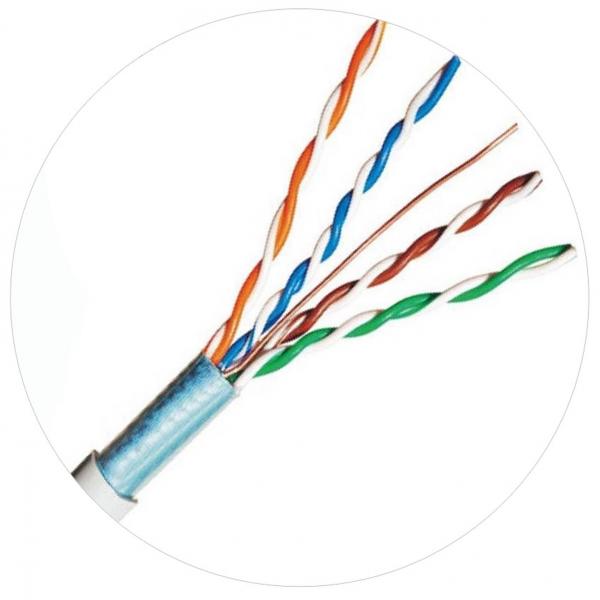 Quality UTP FTP Solid Foam PE Network Patch Cords Cat 5 Lan Cable 100ft for sale