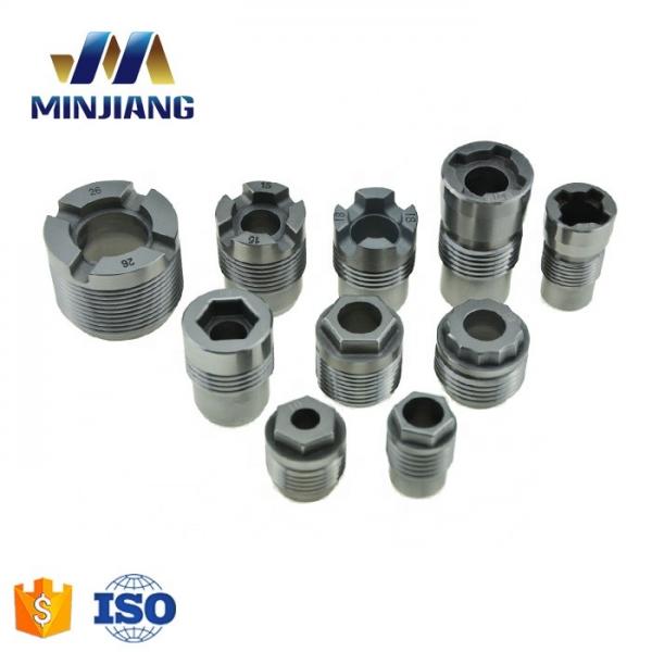Quality YG6X Tungsten Carbide Thread Nozzle Of PDC Oil Drilling Bit Cross Slot Teeth for sale