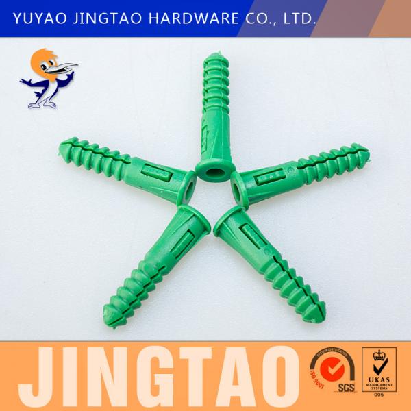 Quality Soft Nylon Anchor Plug 20MM Length Green Wall Anchor PE Material for sale