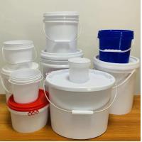 China White PP / HDPE Material Chemical Bucket for Chemical Storage factory