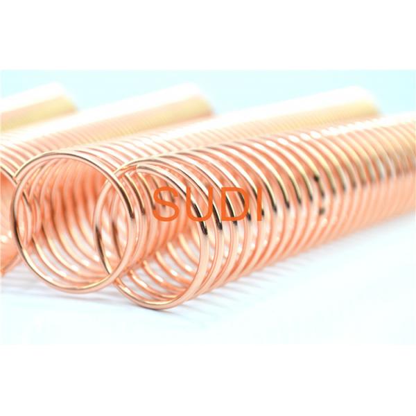 Quality Metallic Rose Gold1- 1/4" Metal Binding Spines For Notebook for sale
