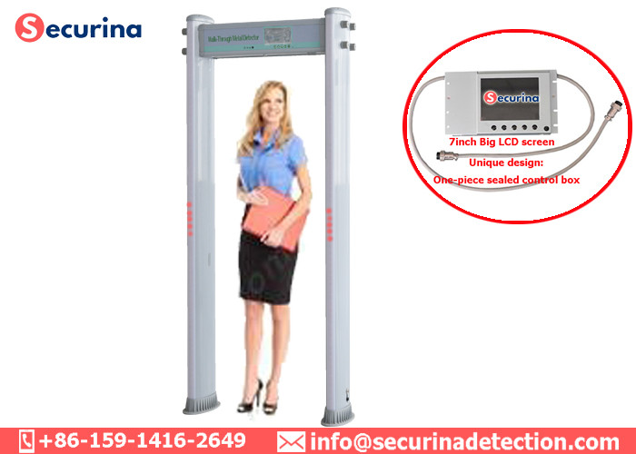 China Digital Security Gate Archway Metal Detector with IP55 Weatherproof Grade factory