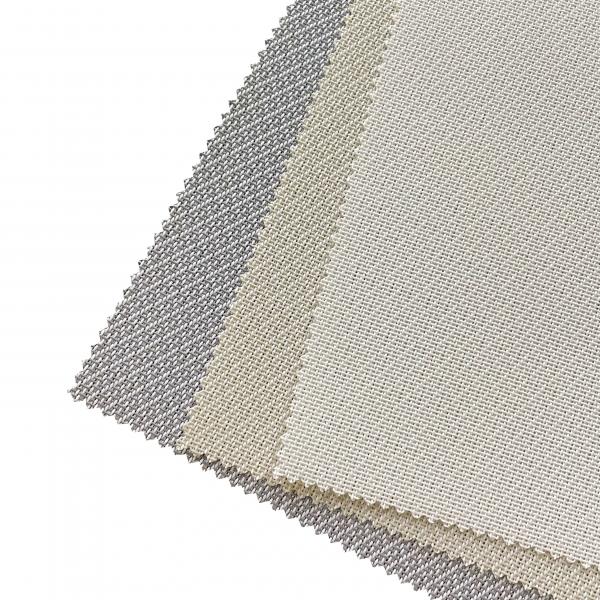 Quality 71% PVC 29% Fiberglass Waterproof Sunscreen Roller Shade Fabric F1900 Horizontal for sale