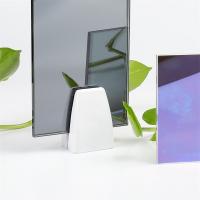 China Clear One Way Smooth Edge Coated Mirror Glass For Studio Trial Room for sale