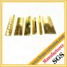 China golden color copper extrusions garage door hardware copper alloy brass extrison profile sections 5 ~ 180mm OEM ODM factory