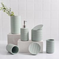 Quality Commercial Sustainable Ceramic Bathroom Set Luxury For Bathroom Accessories for sale