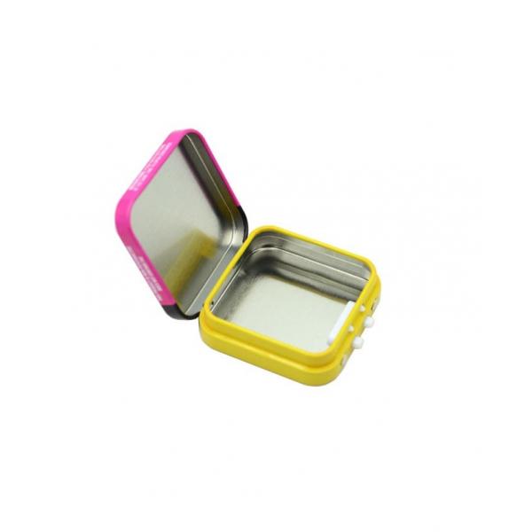 Quality Child Resistant Square Tin Box Food Grade Metal Tin For Candy Mint for sale