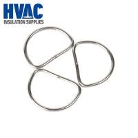 China stainless steel welded D Rings 1Inch(25MM)  304ss insulation welded D-ring for insulation blankets factory