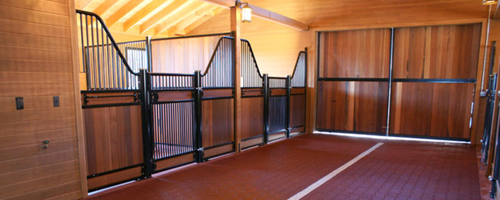 18mm 28mm Bamboo Infilled Equestrian Stable Swing Doors For Horse