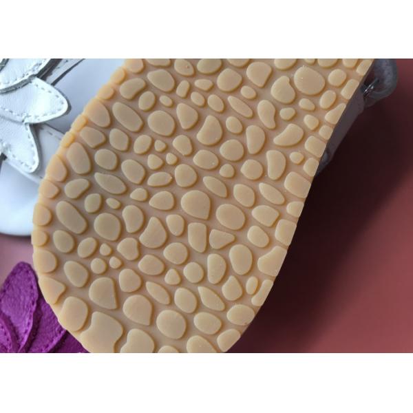 Quality Rubber Outsole Real Leather Flower Stylish Kids Shoes Wearproof Rubber Outsole for sale