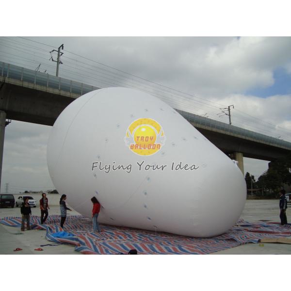 Quality Customized White Giant Advertising Balloons with 170mm tether points for Opening for sale