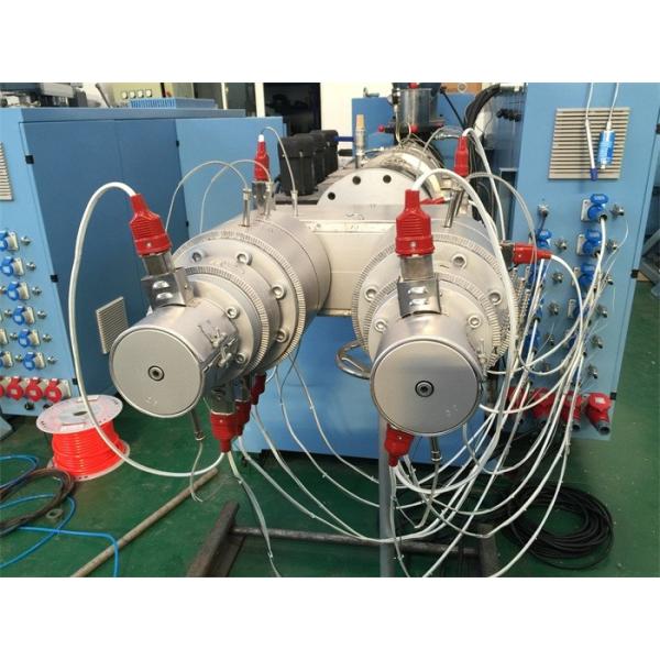 Quality PVC Double Electrical Conduit Plastic Pipe Making Machine Good Plasticization for sale