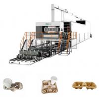 Quality Stable Coffee Cup Tray Machine Fast Rotary Paper Pulp Tray Making Machine for sale