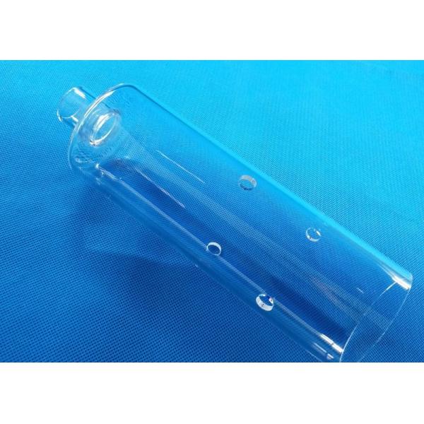 Quality Precise Dimension Glass Test Tubes Large Transparant 100-400 OD DiameterUv Protection Fused Quartz Tube , Silica Glass T for sale