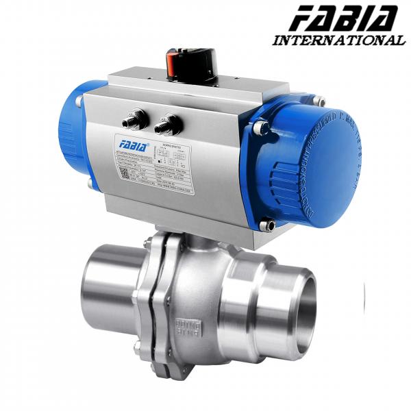 Quality Pneumatic Two-Piece Ball Valve With Low Resistance Pneumatic Ball Valve for sale