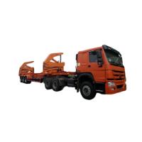 China Sinotruk Howo 8x4 Truck 37 Ton Side Lifter Side Loader Container Trailer Lift Truck Trailer skeleton Semi trailer factory