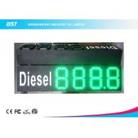 China Custom 10 Green Gas Station Digital Price Signs To Display Daily Prices factory