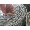 China 13.5 Gauge Barbed Farm Fence 0.086mm Razor Wire Concertina High Strength Galvanized factory