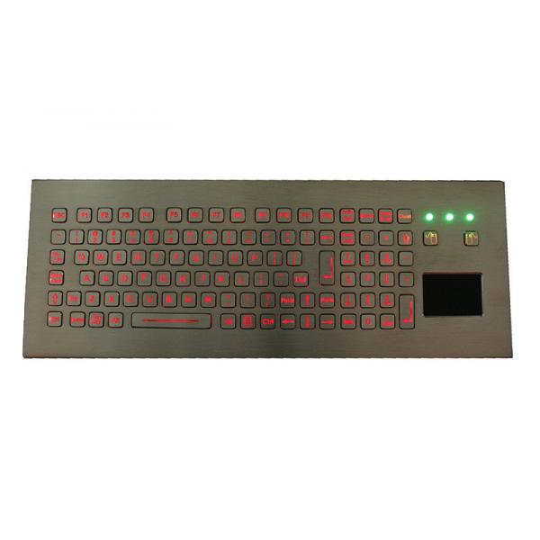 Quality 104 Keys IP68 Desktop Industrial Keyboard With Touchpad FN Numeric Keys for sale