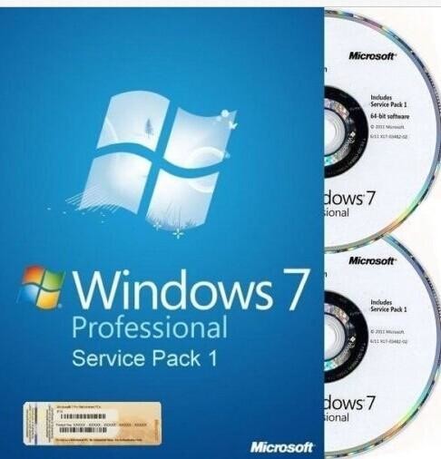 Quality 100% Work Windows 7 Professional Retail Box 32 & 64 Bit DVDs For One PC for sale
