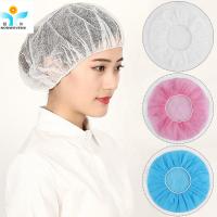 China Hand Making Elastic Surgical Disposable Head Covers with PP SMS Material factory