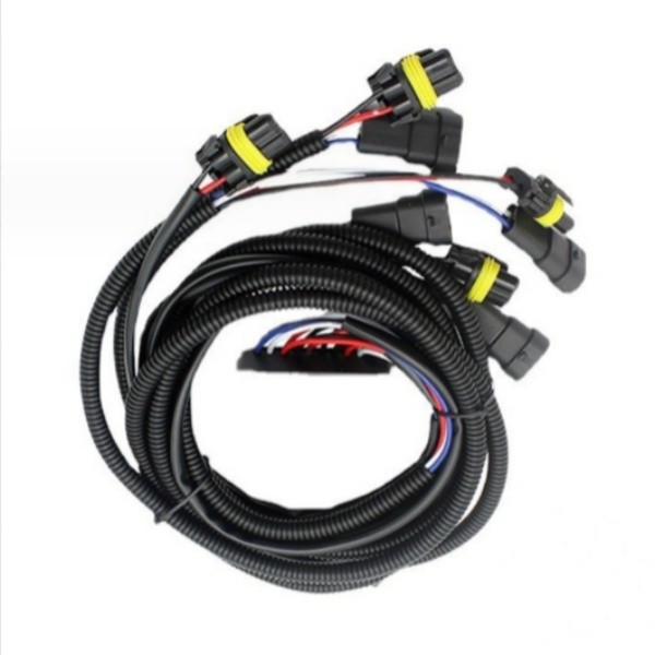 Quality Pure Copper Auto Electrical Wiring Harness Black Wiring Loom Assembly for sale
