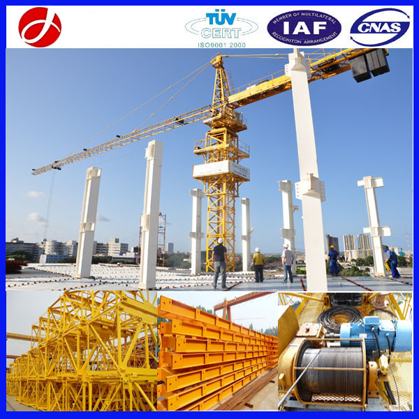 China Yuanxin Factory easy operation 1T- 4T 48m jib YX40-4808 Yuanxin tower crane for sale