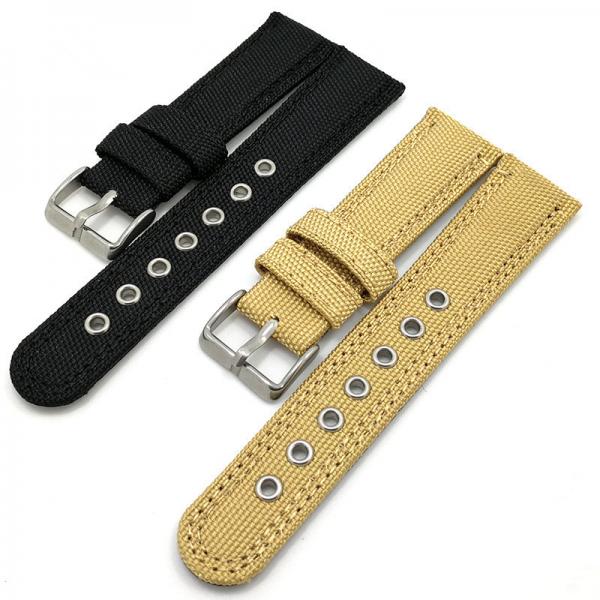 Quality Handmade 22mm Canvas Watch Strap for sale