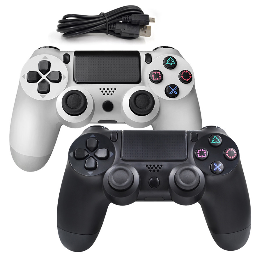 China Hot wired controller for Playstation 4 usb wired gamepad for PlayStation 4 Black and White factory