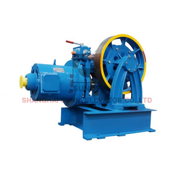 Quality 1.0m/S Elevator Components Geared Traction Machine With Sheave Diam Φ586mm for sale