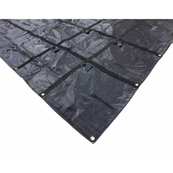 Quality Water Proof PVC Coated Flatbed Printable Black Lightweight Steel Tarps for sale