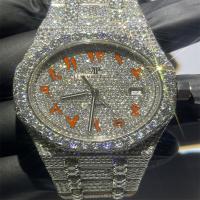 Quality Colourless Luxury Diamond Watch 20 carats Mens Diamond Watches 3EX for sale