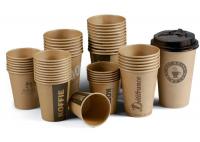 China Disposable paper coffee cups with lids branded takeaway coffee cups container factory