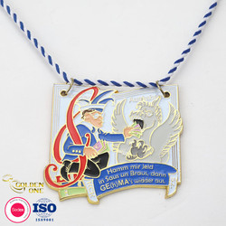 Quality Silver Plated Custom Gymnastics Medals , Exclusive Zinc Alloy Karate Bronze for sale