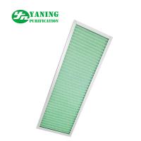 China Mini Pleat Pre Air Filter Aluminum Frame Ventilation System Primary Filtration Applied factory
